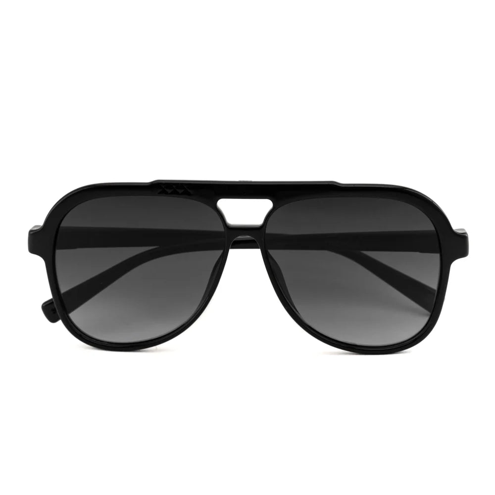 Lentes de Sol - Triple XXX - Black Shiny - Lente polarizada gris
