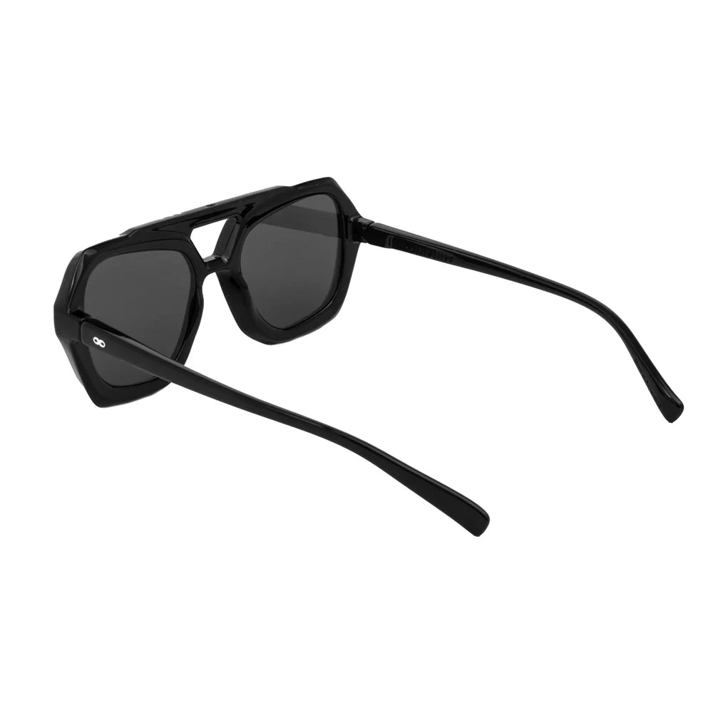 Lentes de Sol - Tiger - Black Shiny - Lente polarizada gris
