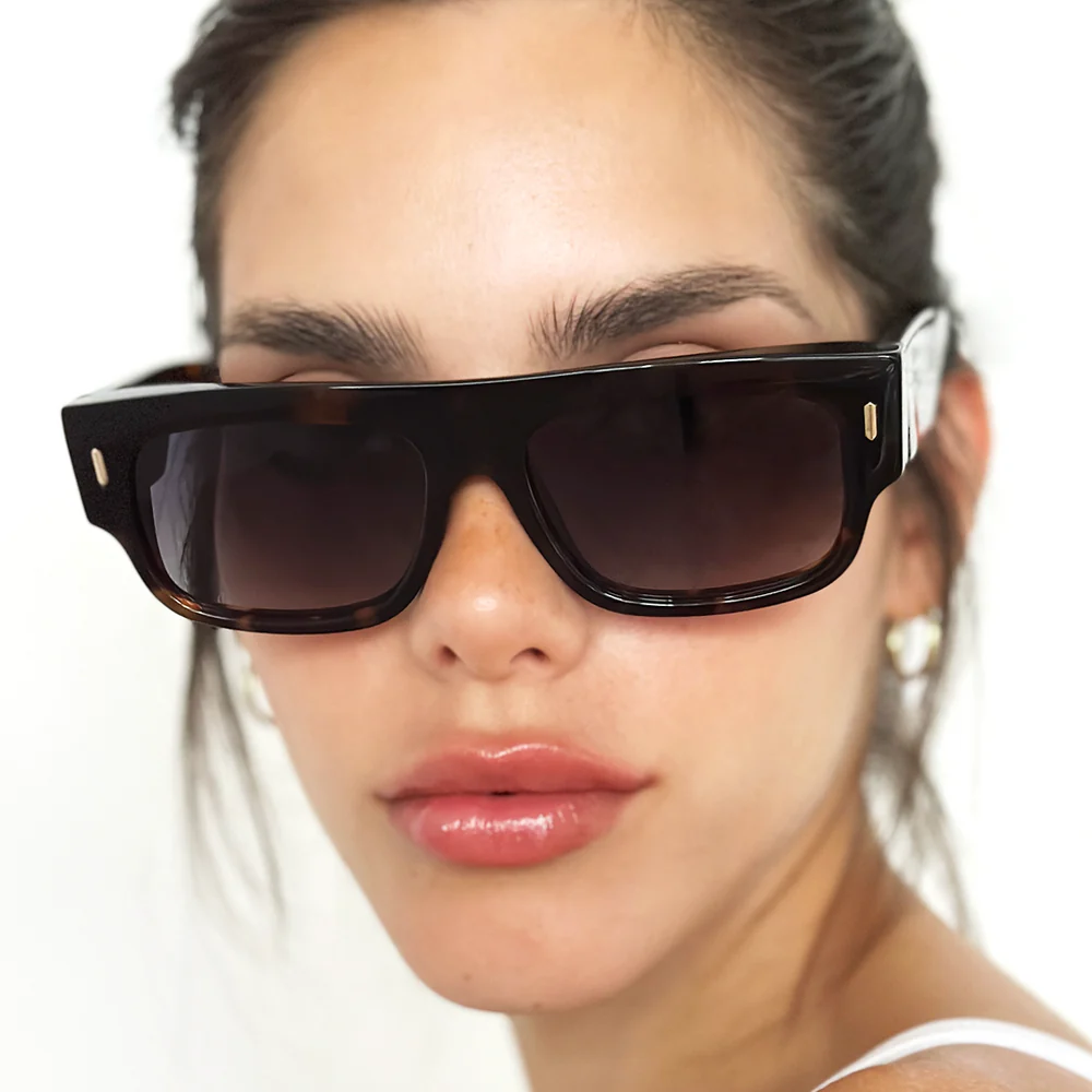 Lentes de Sol - Glasgow Eco Briller - Tortoise - Lente Gris Degrade