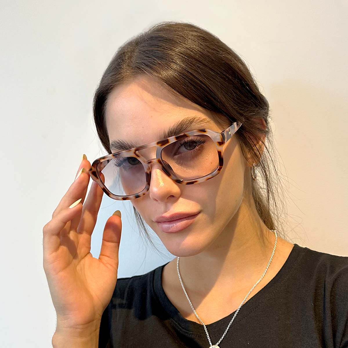 Lentes de Sol - Corsa - Demi Brown - Lente gris degradado