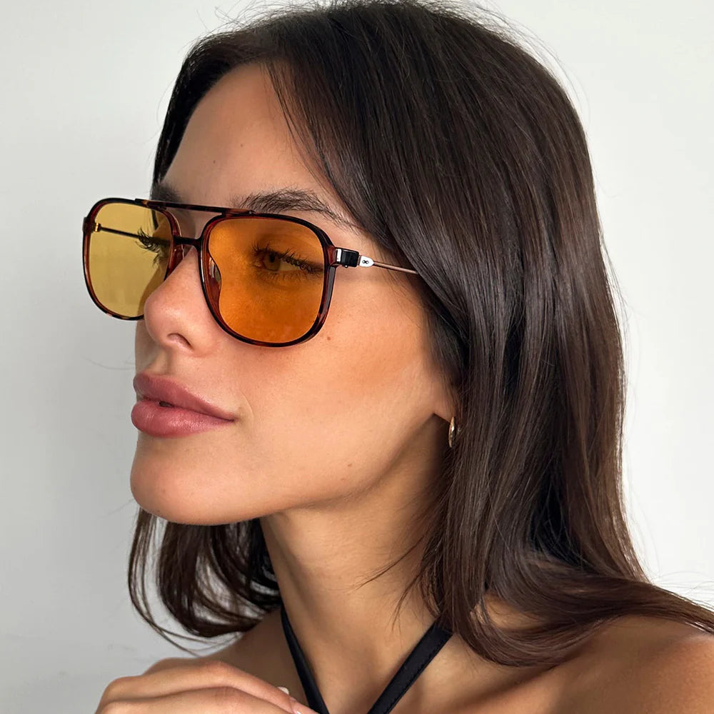 Lentes de Sol - Caravan - Metal Tortoise - Lente Amarillo