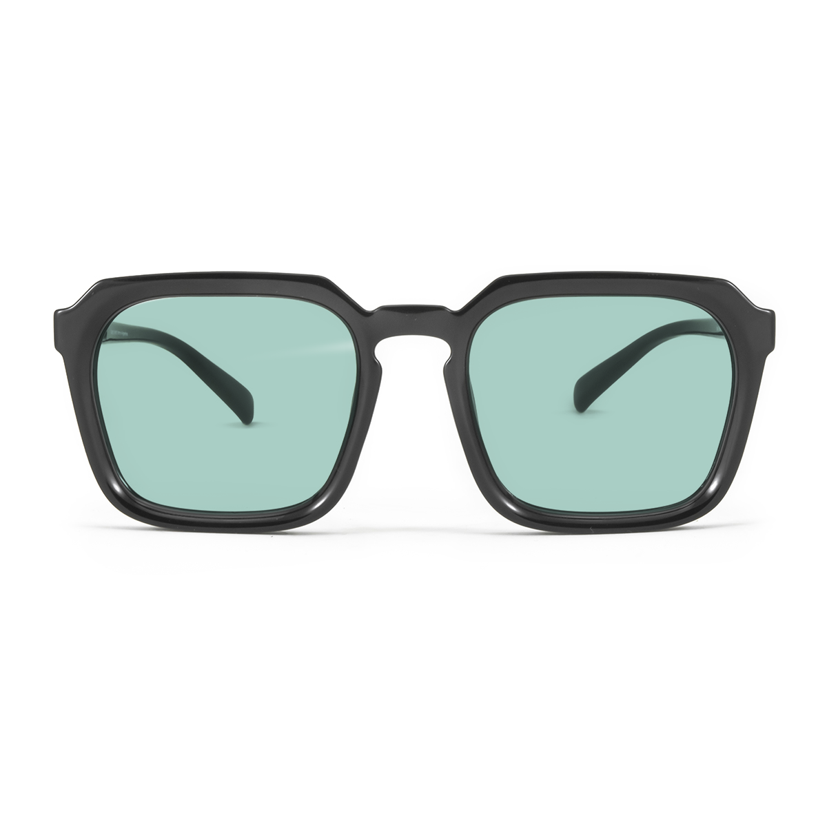 Lentes de Sol - Monaco - Black Shiny - Lente turquesa