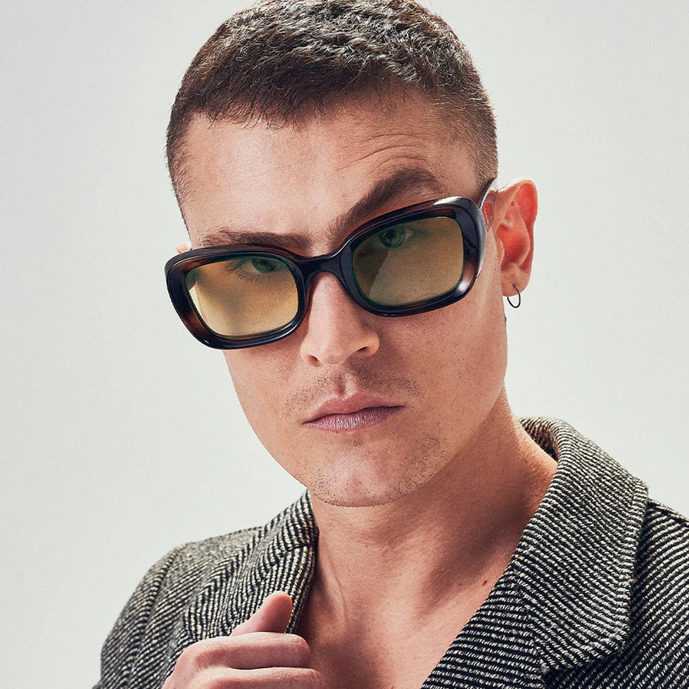 Lentes de Sol - Turin - Tortoise - Lente verde degradado