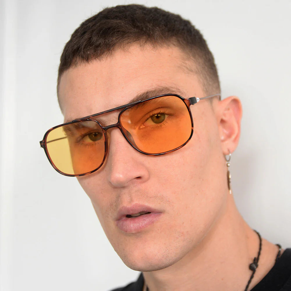 Lentes de Sol - Caravan - Metal Tortoise - Lente Amarillo