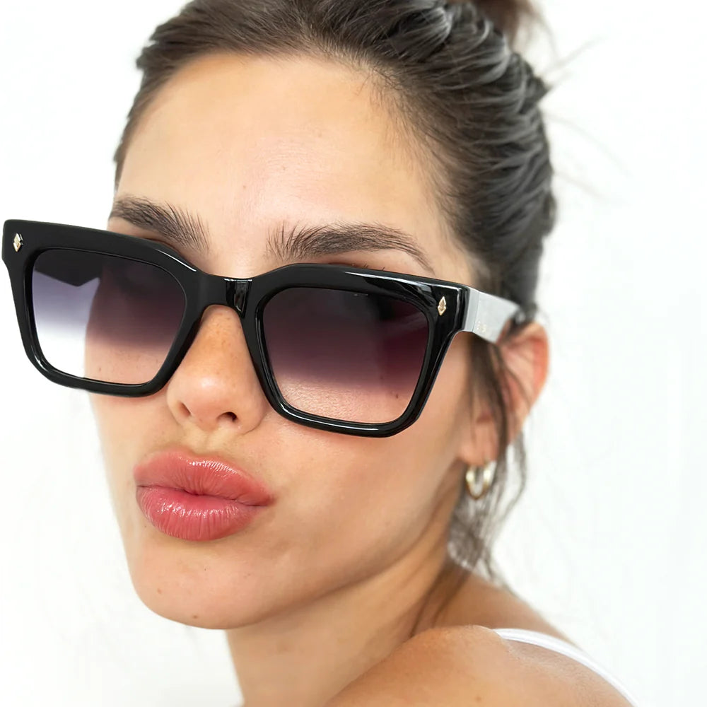 Lentes de Sol - Jacobs Eco Briller - Black Shiny - Lente horizonte