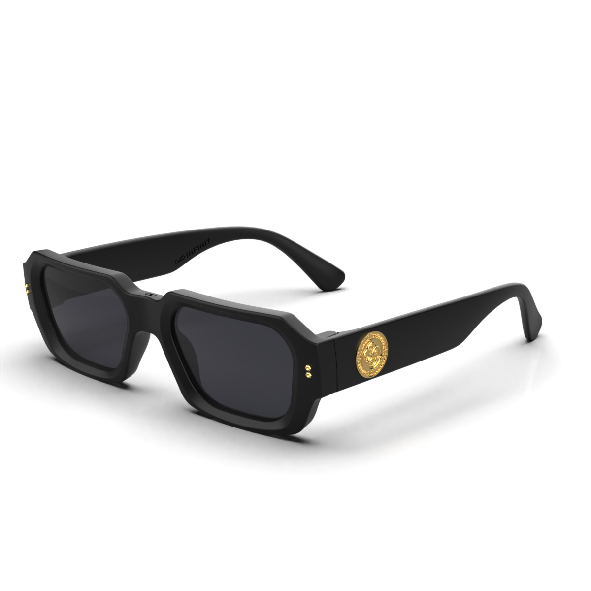 Lentes de Sol - Bronx Premium Series - Negro Mate Uroboro - Lente gris