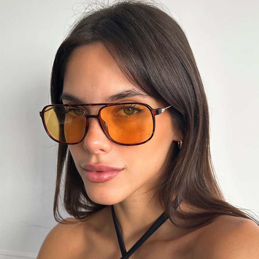 Lentes de Sol - Caravan - Metal Tortoise - Lente Amarillo