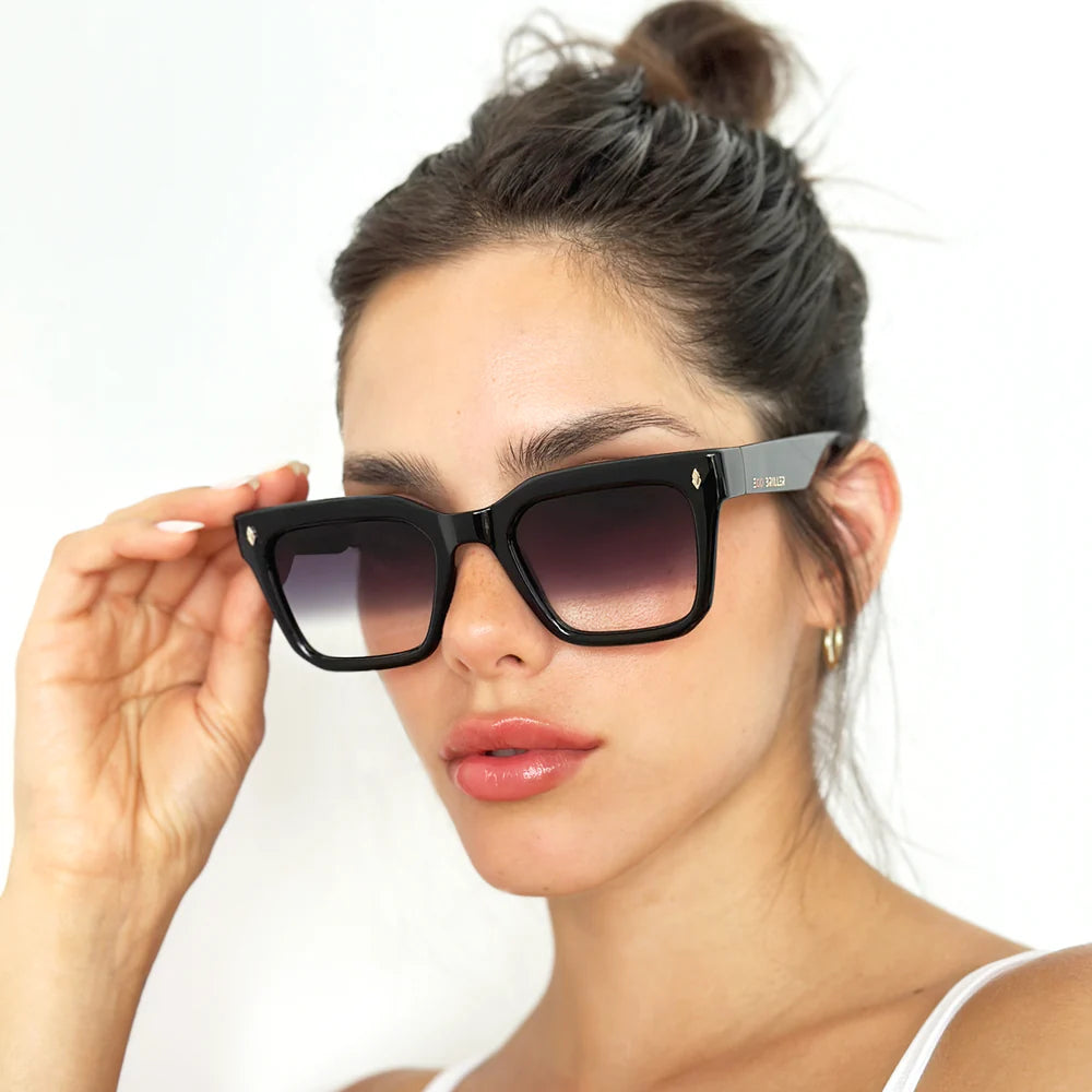 Lentes de Sol - Jacobs Eco Briller - Black Shiny - Lente horizonte