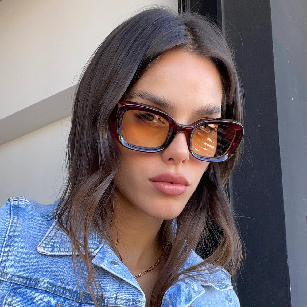 Lentes de Sol - Turin - Chocolate - Lente Degradada Naranja
