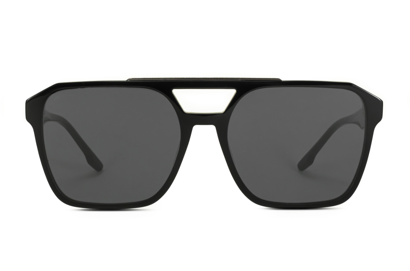 Lentes de Sol - Spades Premium LĂșdica Series - Black Shiny - Lente gris