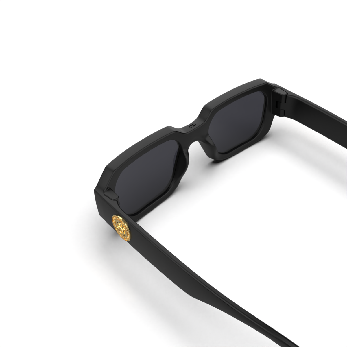 Lentes de Sol - Bronx Premium Series - Negro Mate Uroboro - Lente gris