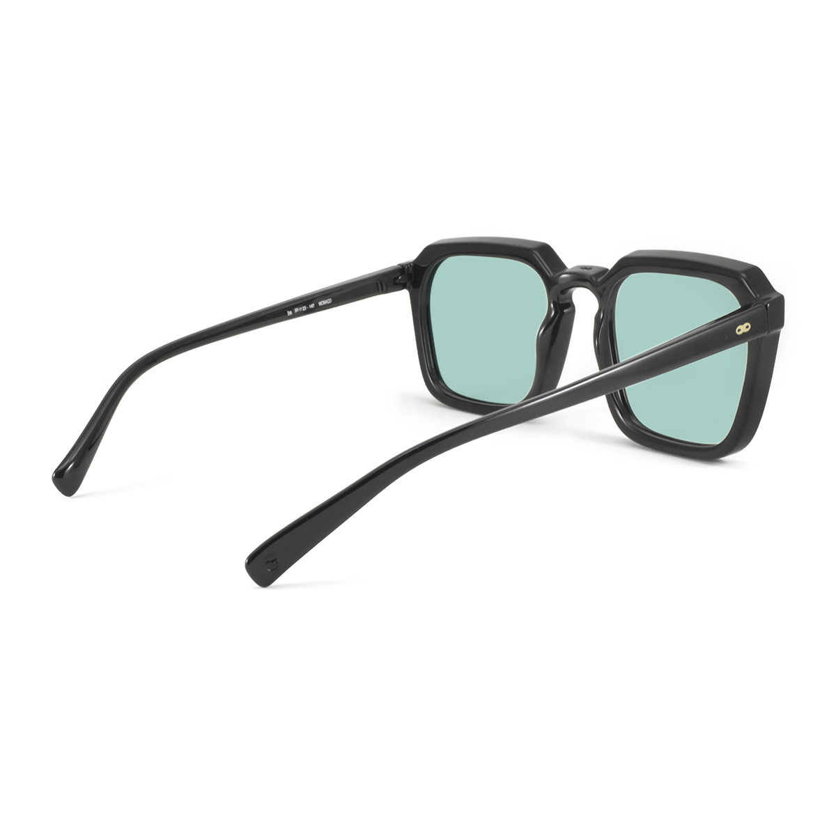 Lentes de Sol - Monaco - Black Shiny - Lente turquesa