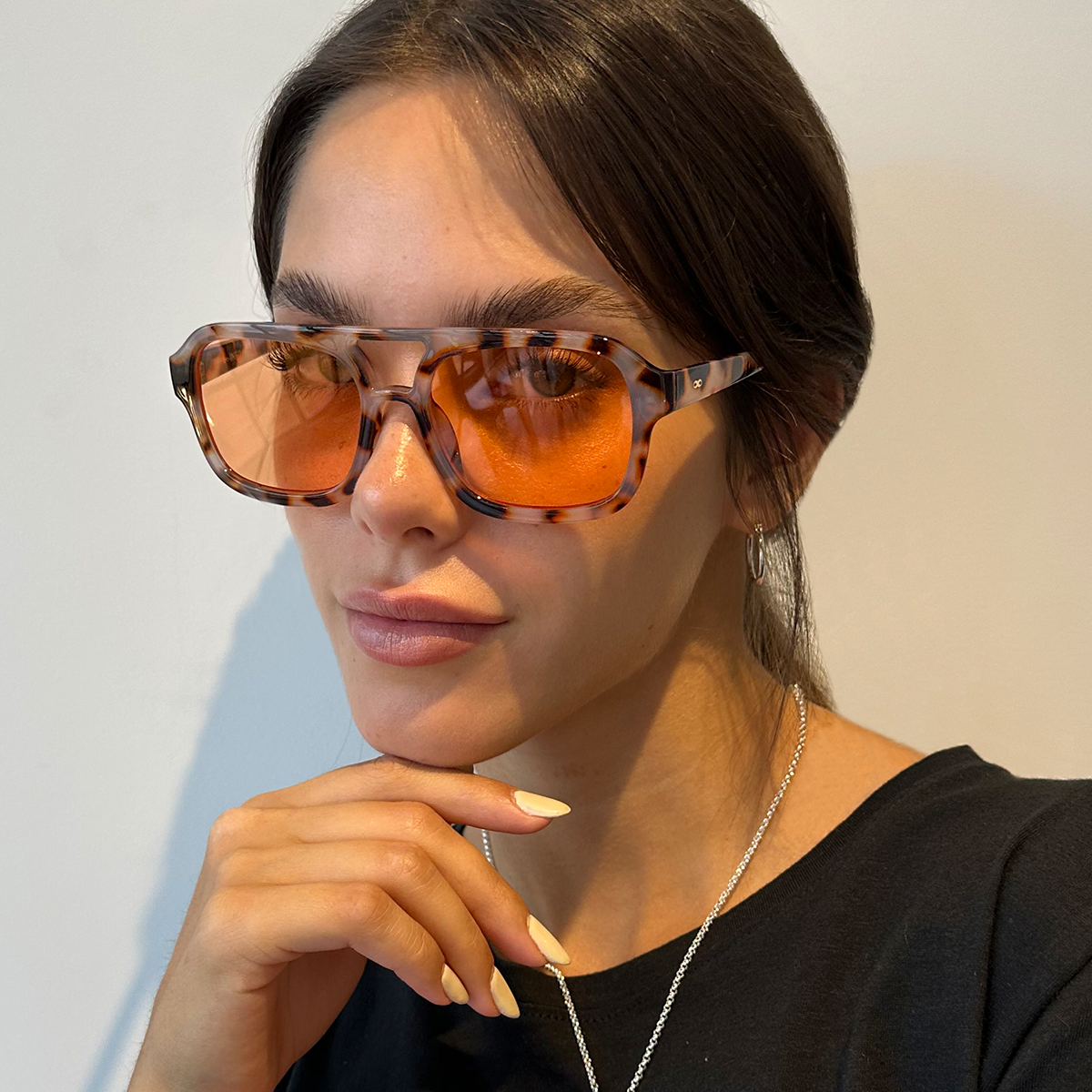 Lentes de Sol - Corsa - Demi Marrón- Lente mandarina