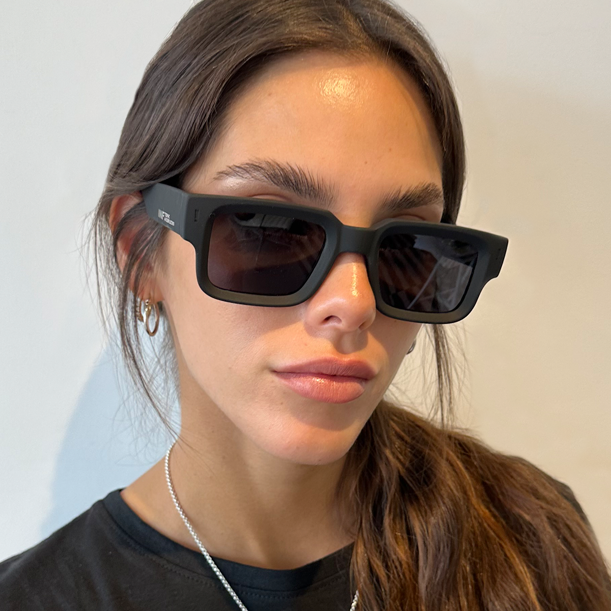 Lentes de Sol - Exclamation - Black Matt - Lente polarizada gris
