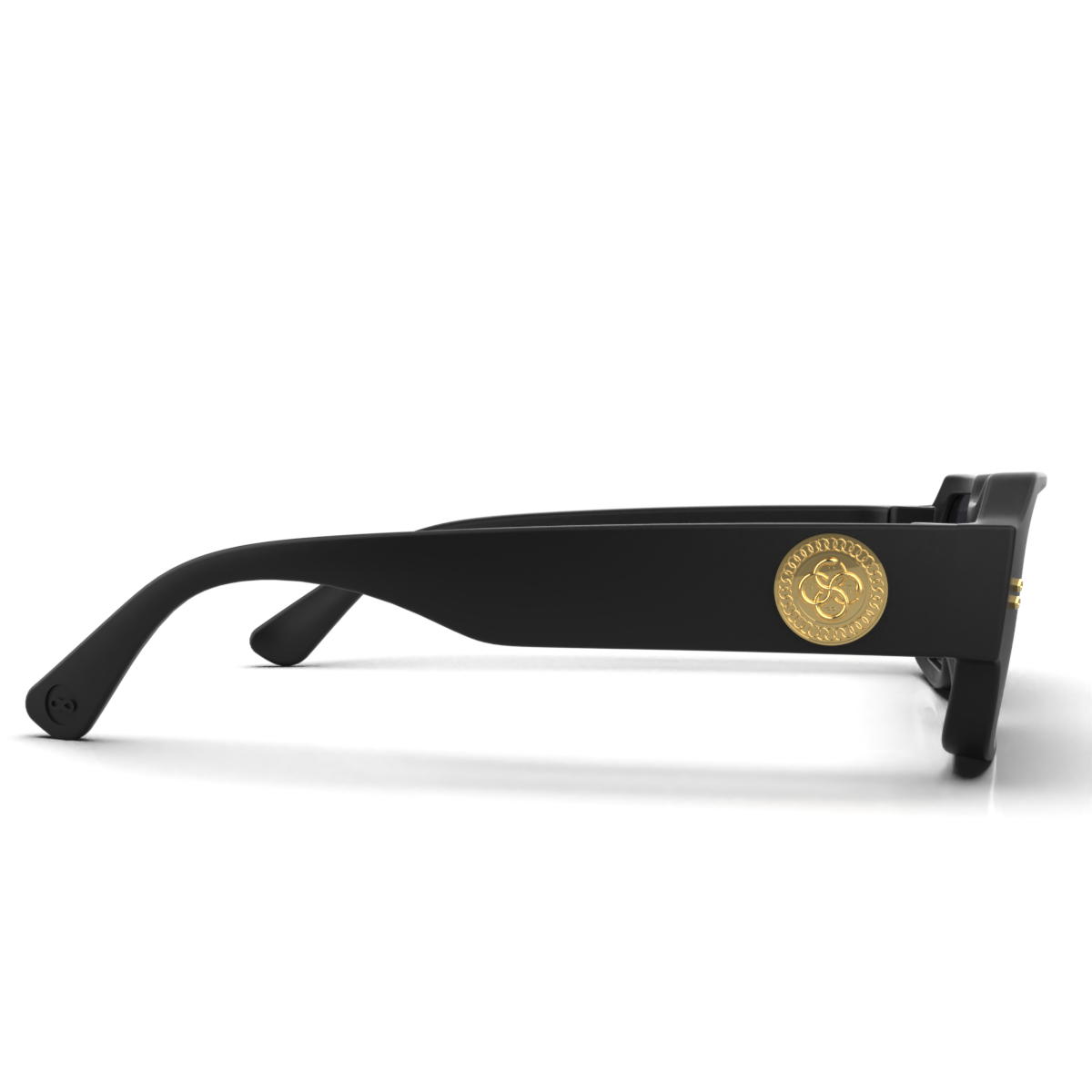 Lentes de Sol - Bronx Premium Series - Negro Mate Uroboro - Lente gris