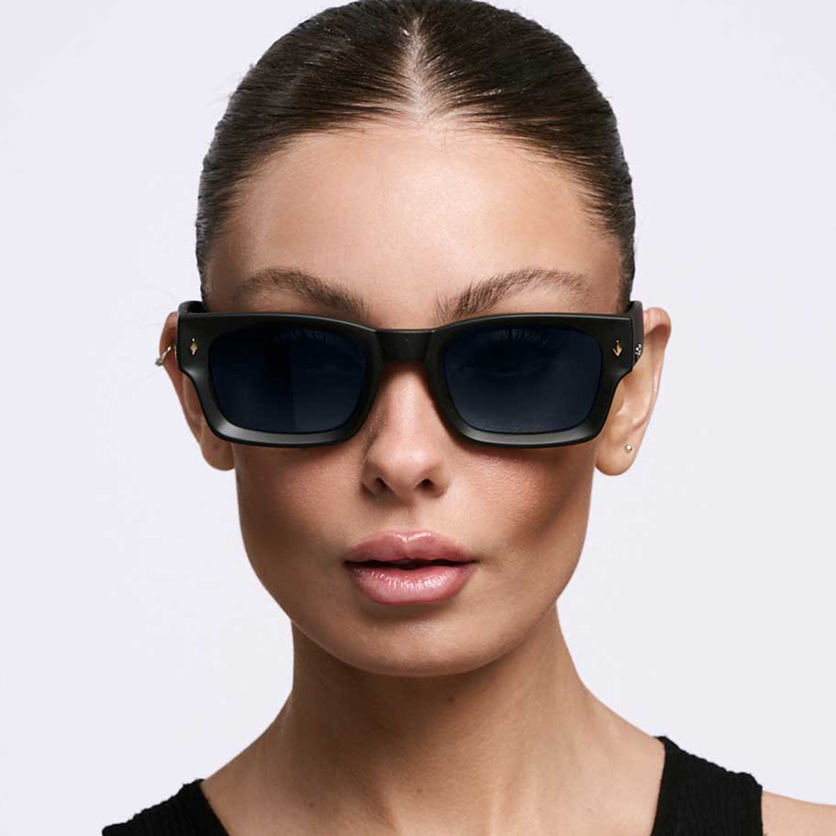 Lentes de Sol - Admiration Negro Mate Lente Gris