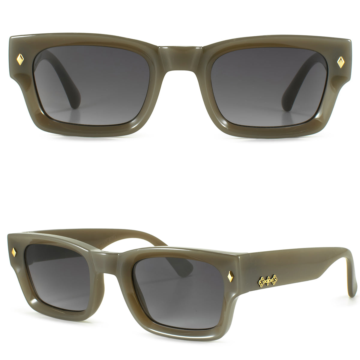 Lentes de Sol - Admiration Milky Brown Lente Gris Degrade