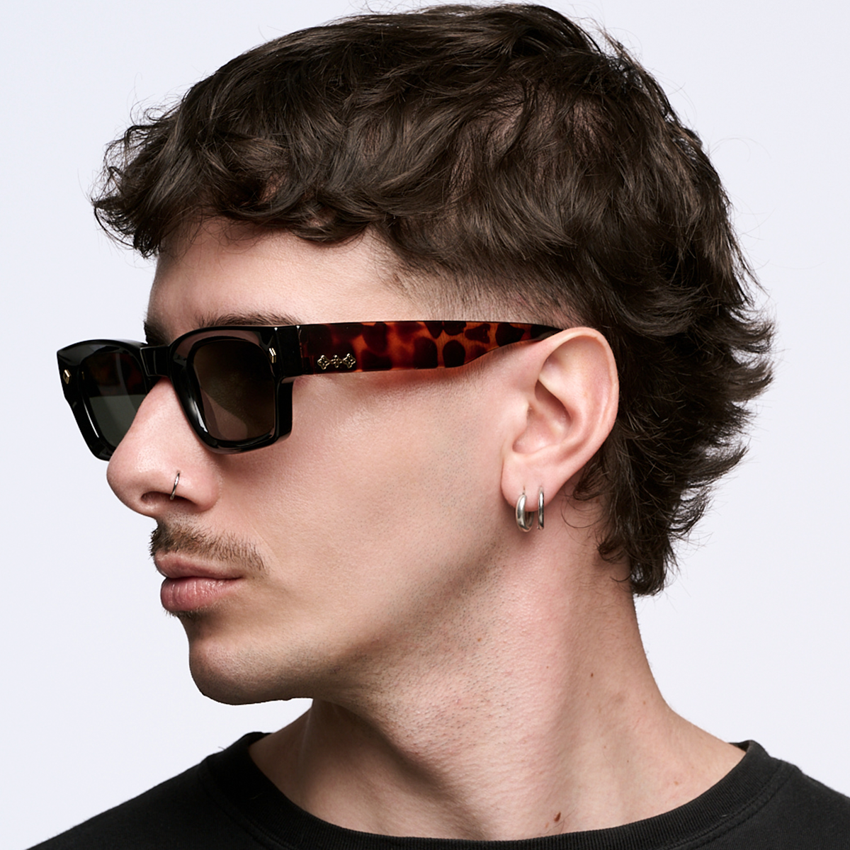 Lentes de Sol - Admiration Negro Carey Lente Verde