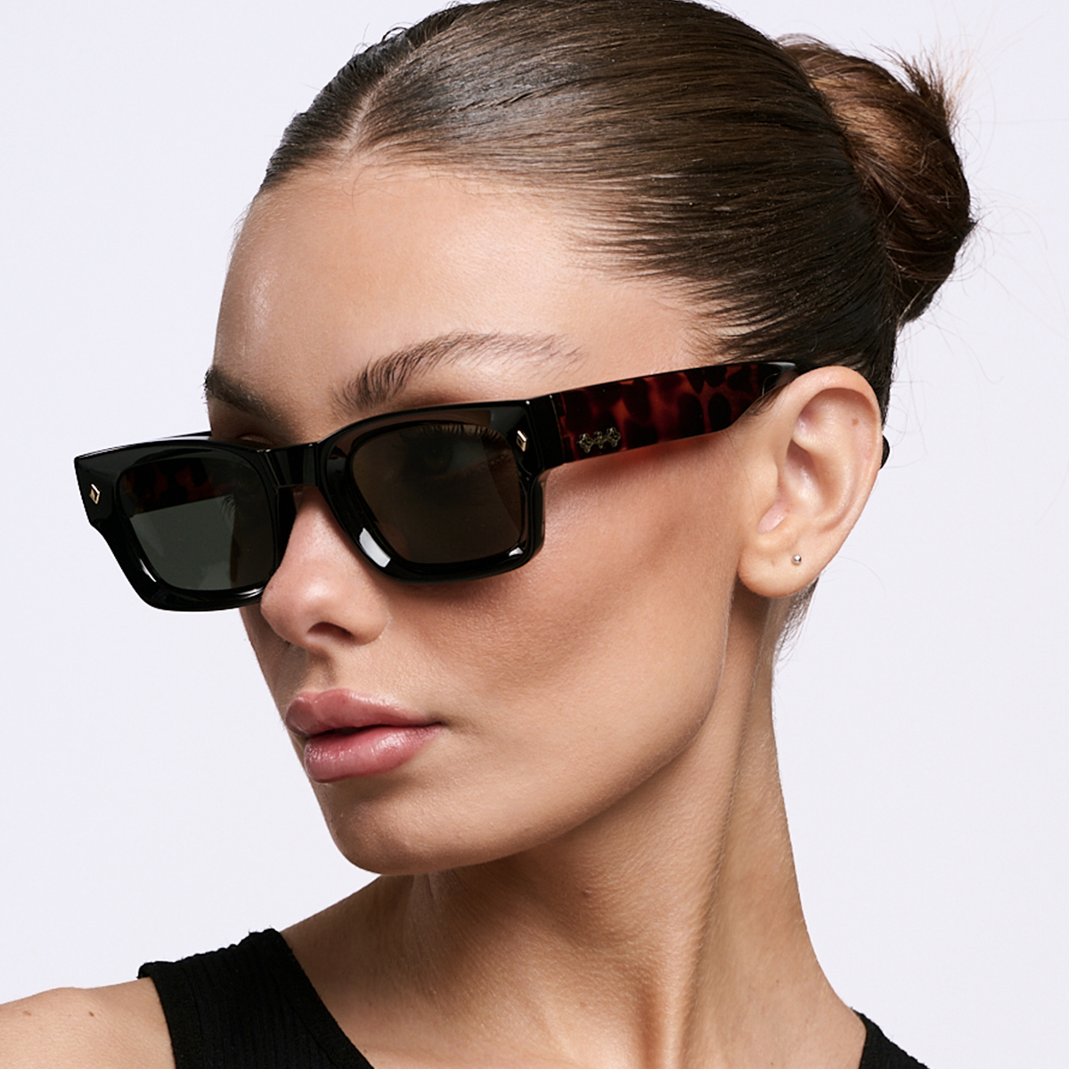 Lentes de Sol - Admiration Negro Carey Lente Verde