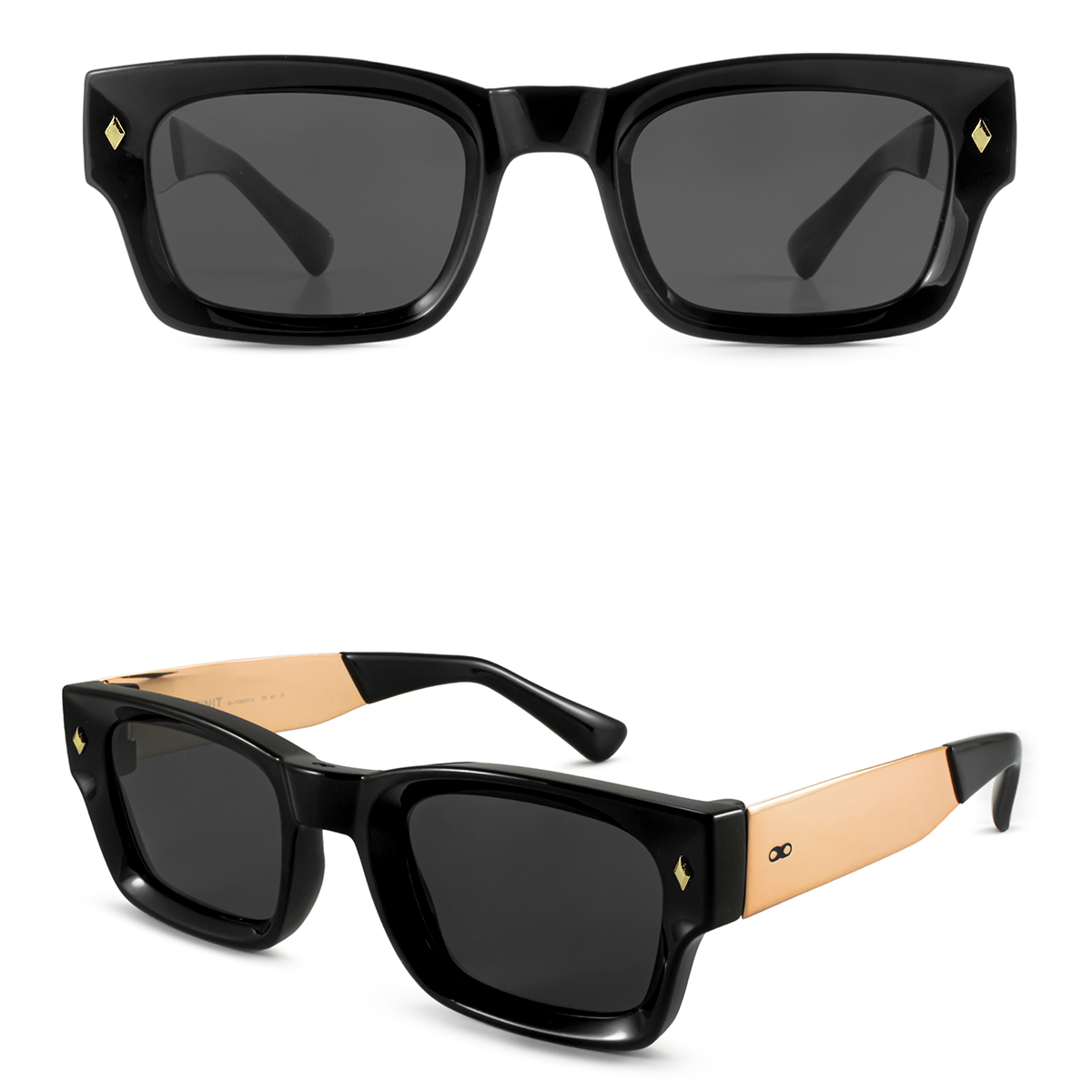 Lentes de Sol - Admiration Metal Negro Lente Gris