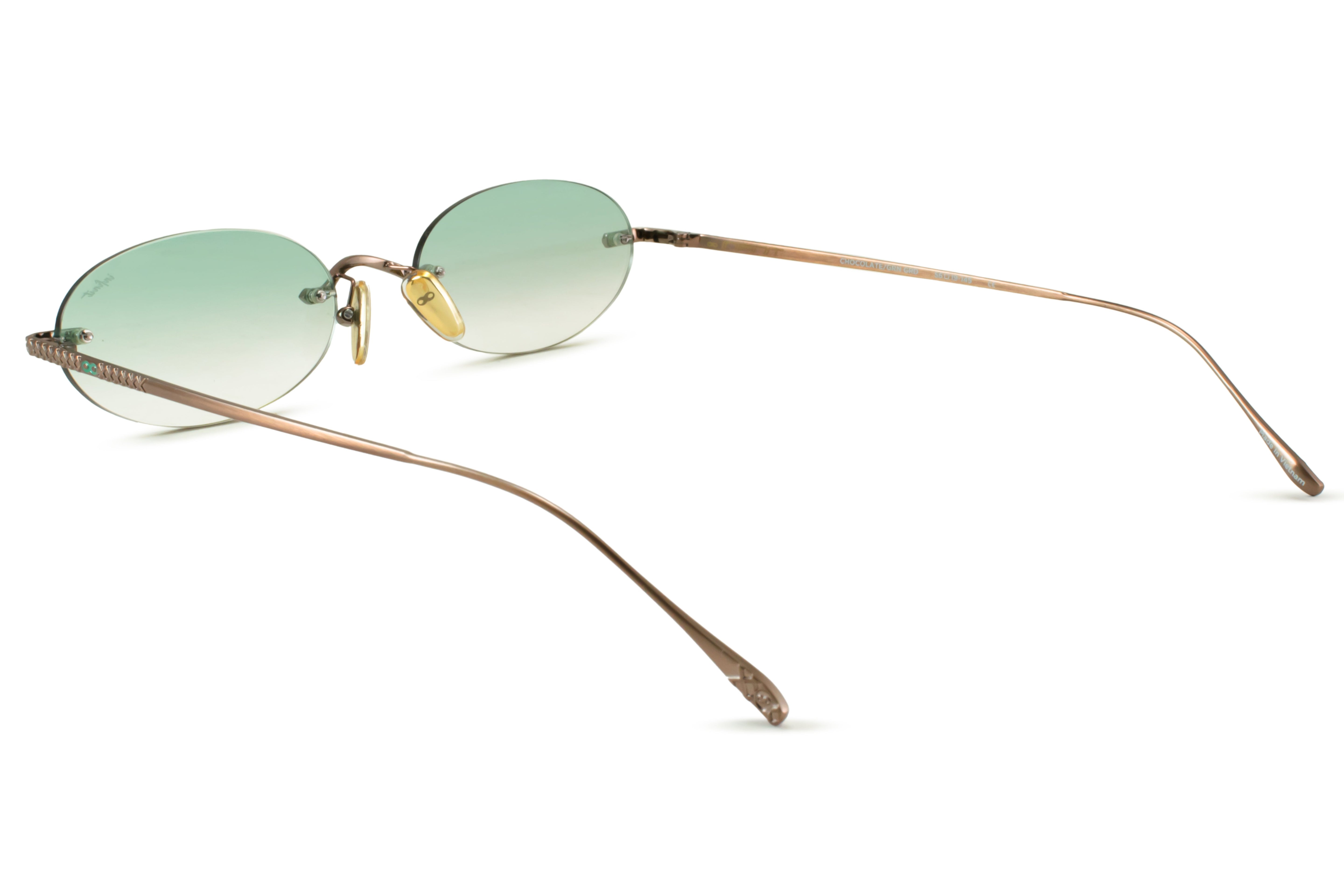 Lentes de Sol - Aero Quo - Chocolate - Lente Verde Degrade