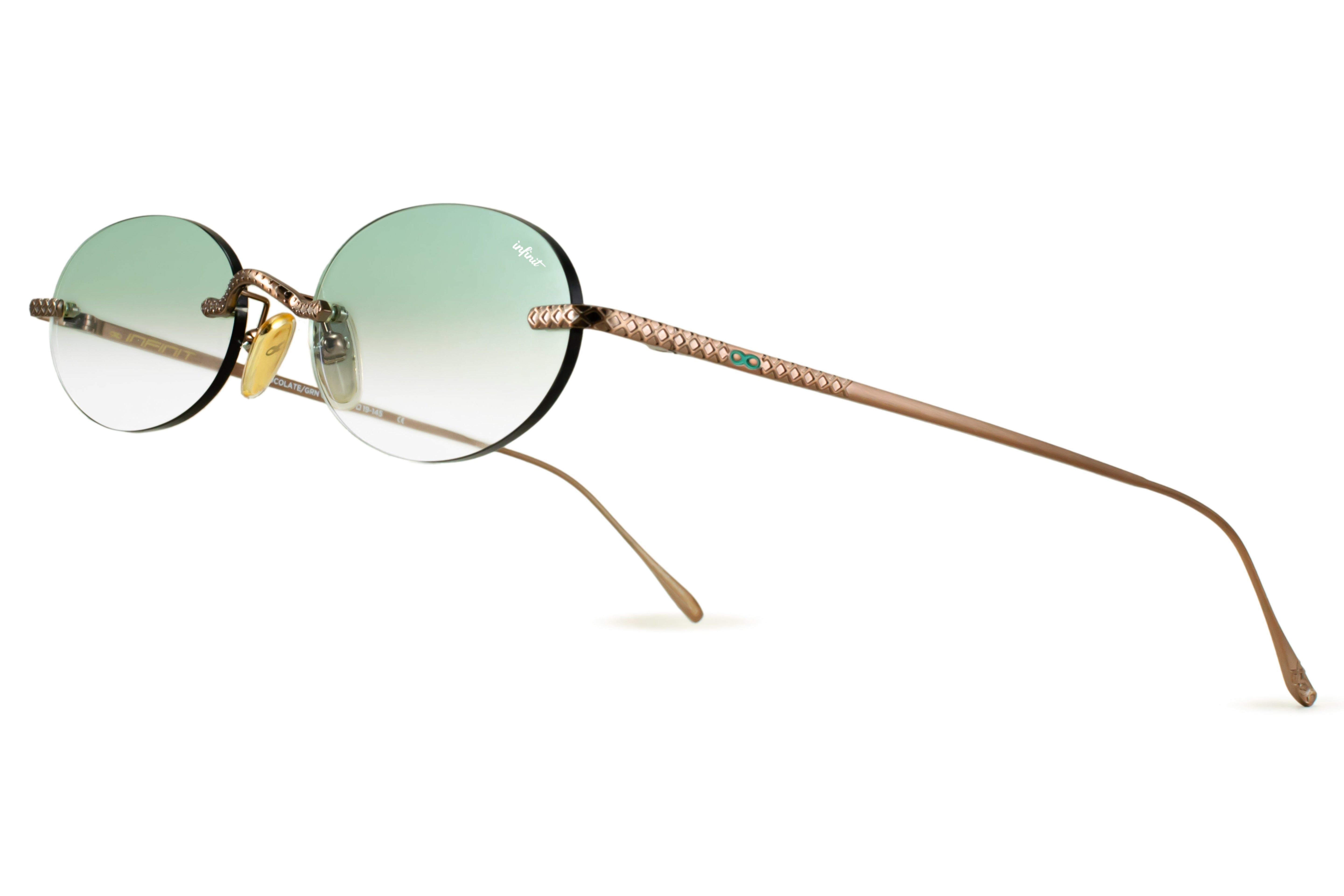 Lentes de Sol - Aero Quo - Chocolate - Lente Verde Degrade