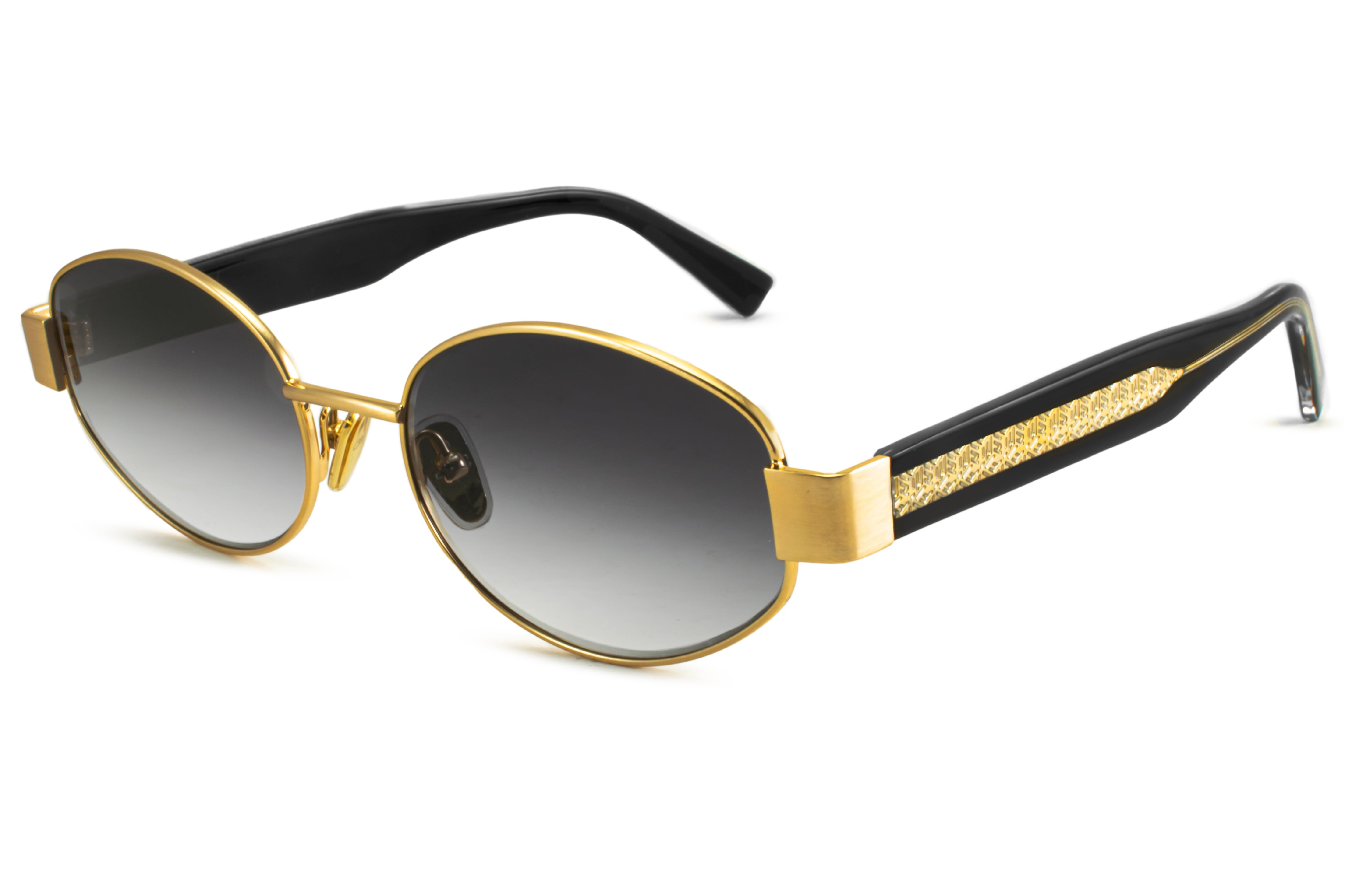 Lentes de sol - Alabama - Dorado Lente Gris Degrade