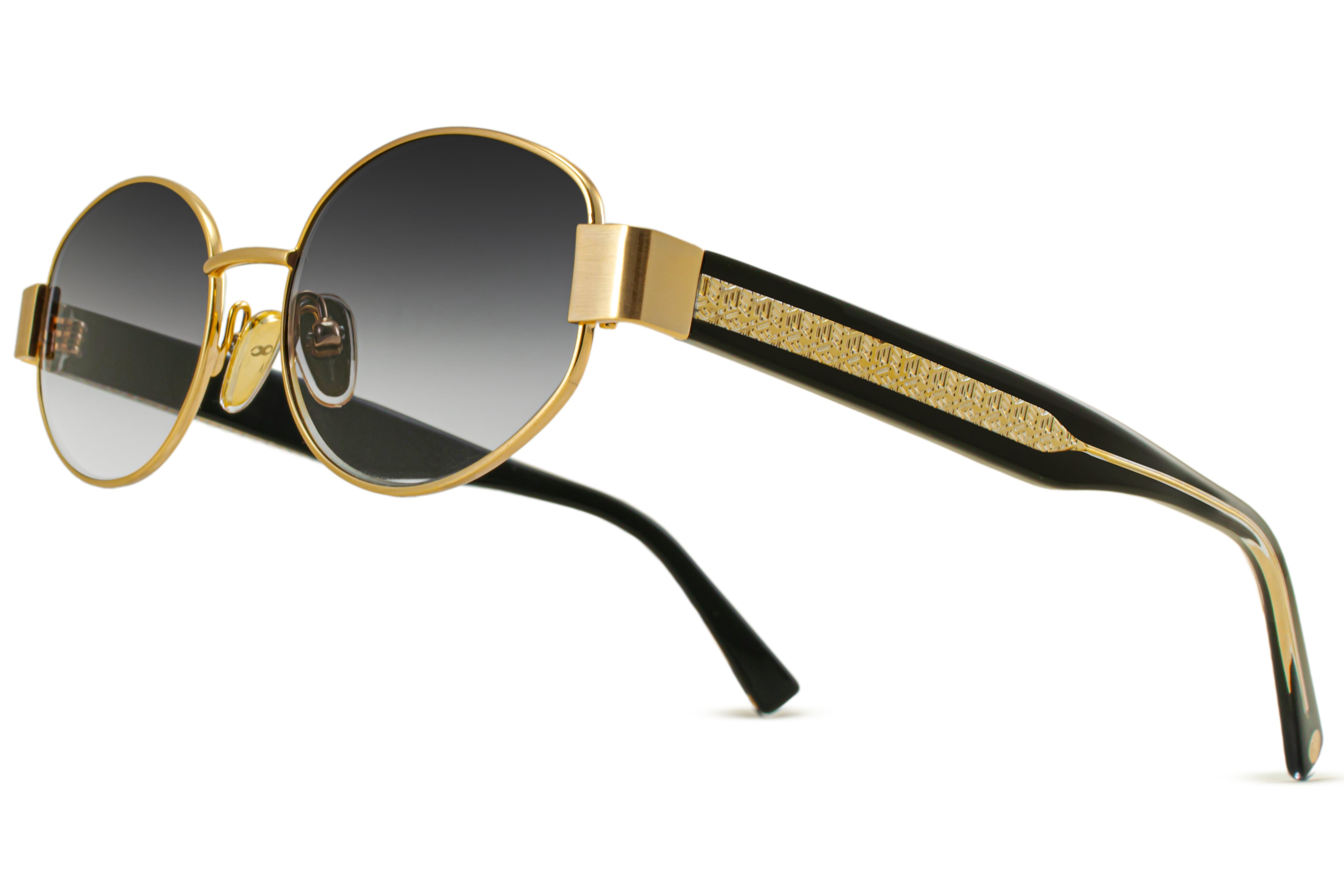 Lentes de sol - Alabama - Dorado Lente Gris Degrade