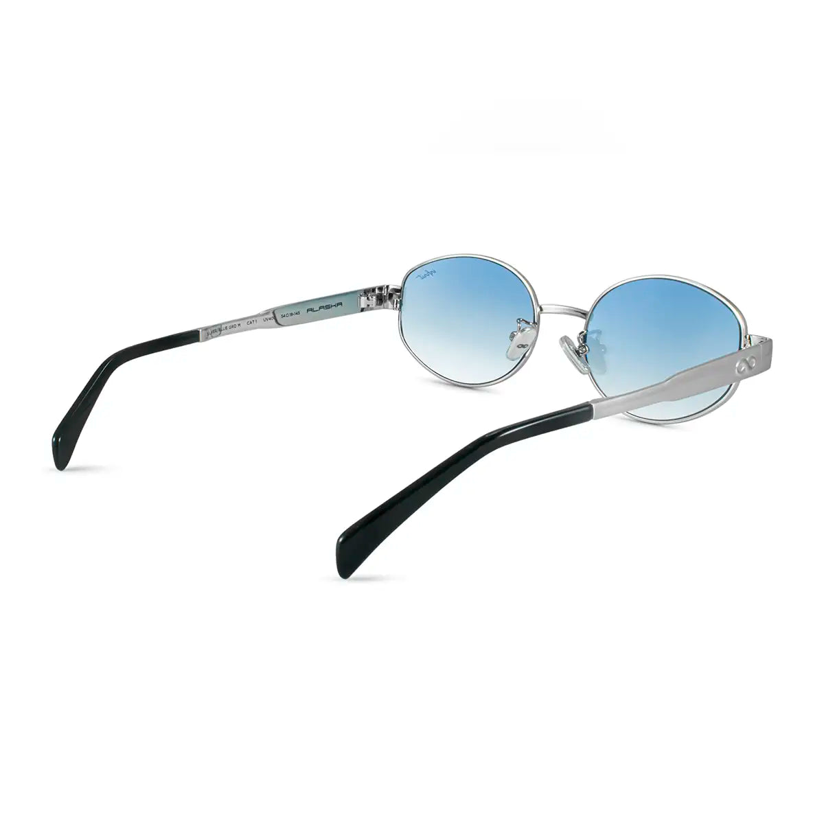 Lentes de Sol - Alaska Plateado Lente Azul Degrade