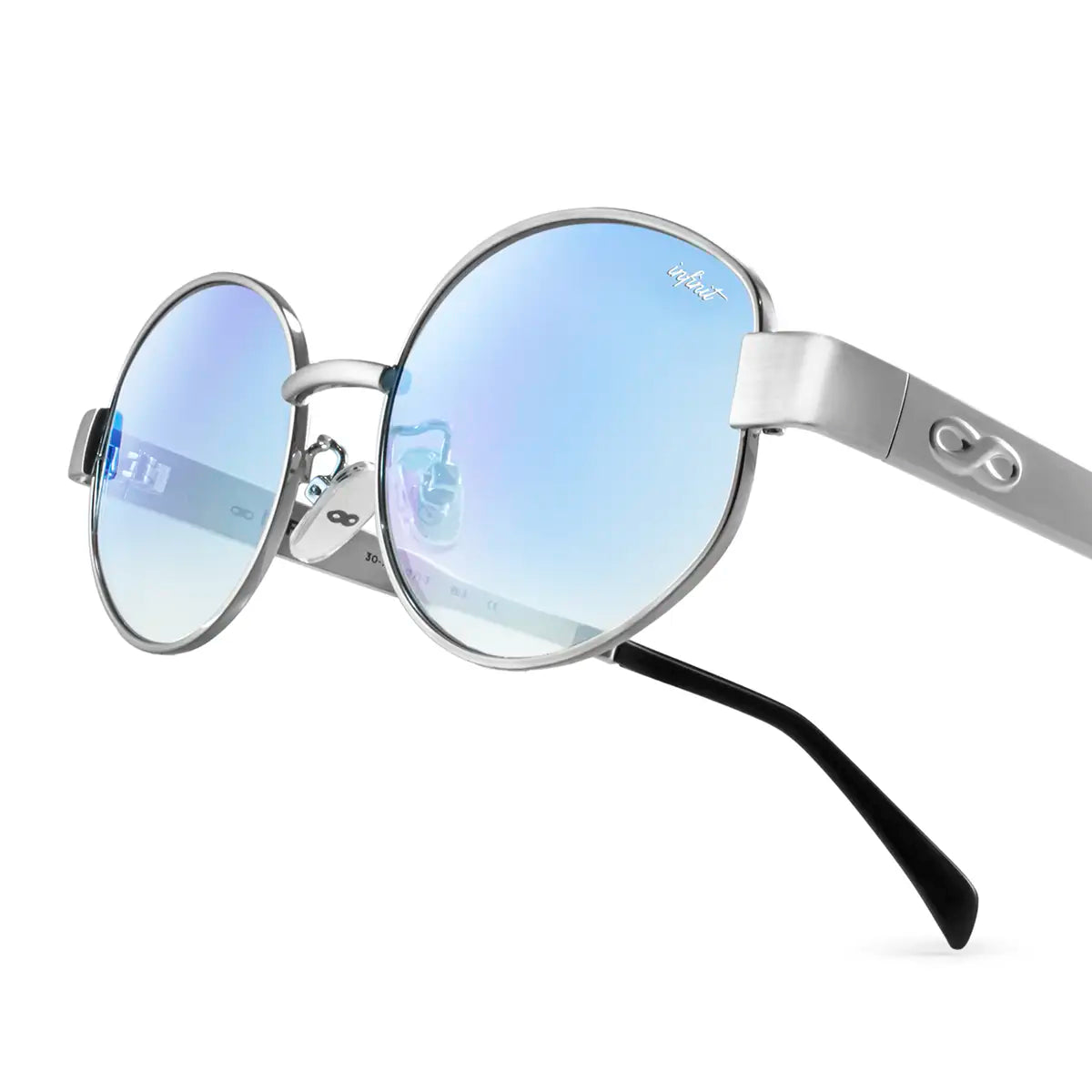 Lentes de Sol - Alaska Plateado Lente Azul Degrade