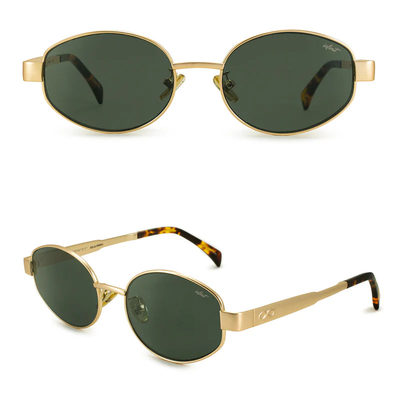 Lentes de Sol - Alaska - Dorado Lente Verde