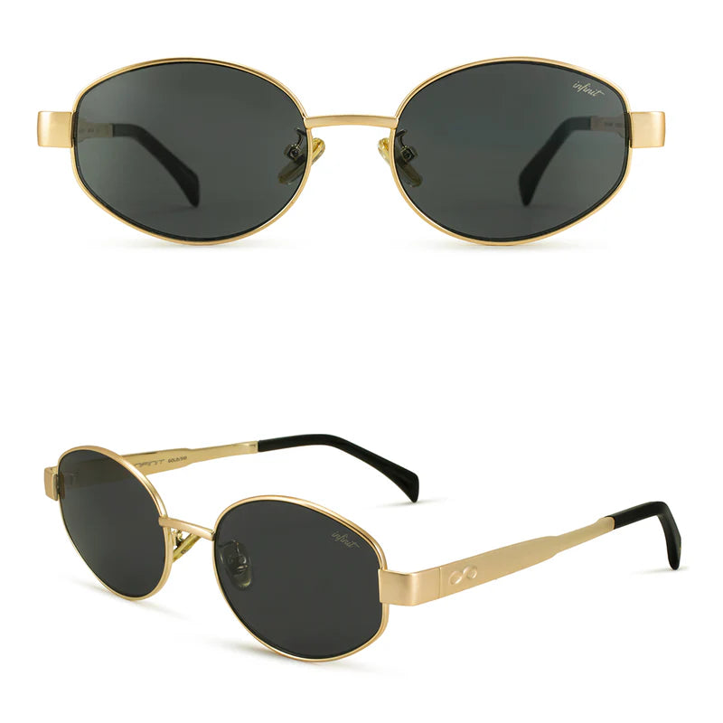 Lentes de Sol - Alaska - Dorado - Lente Gris