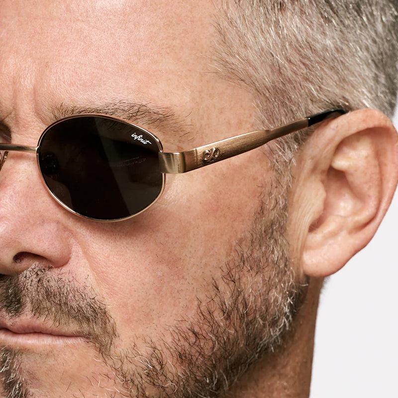 Lentes de Sol - Alaska - Dorado - Lente Gris