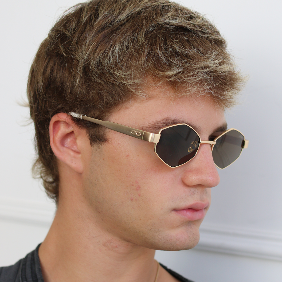 Lentes de Sol - Belice - Dorado - Lente Marron