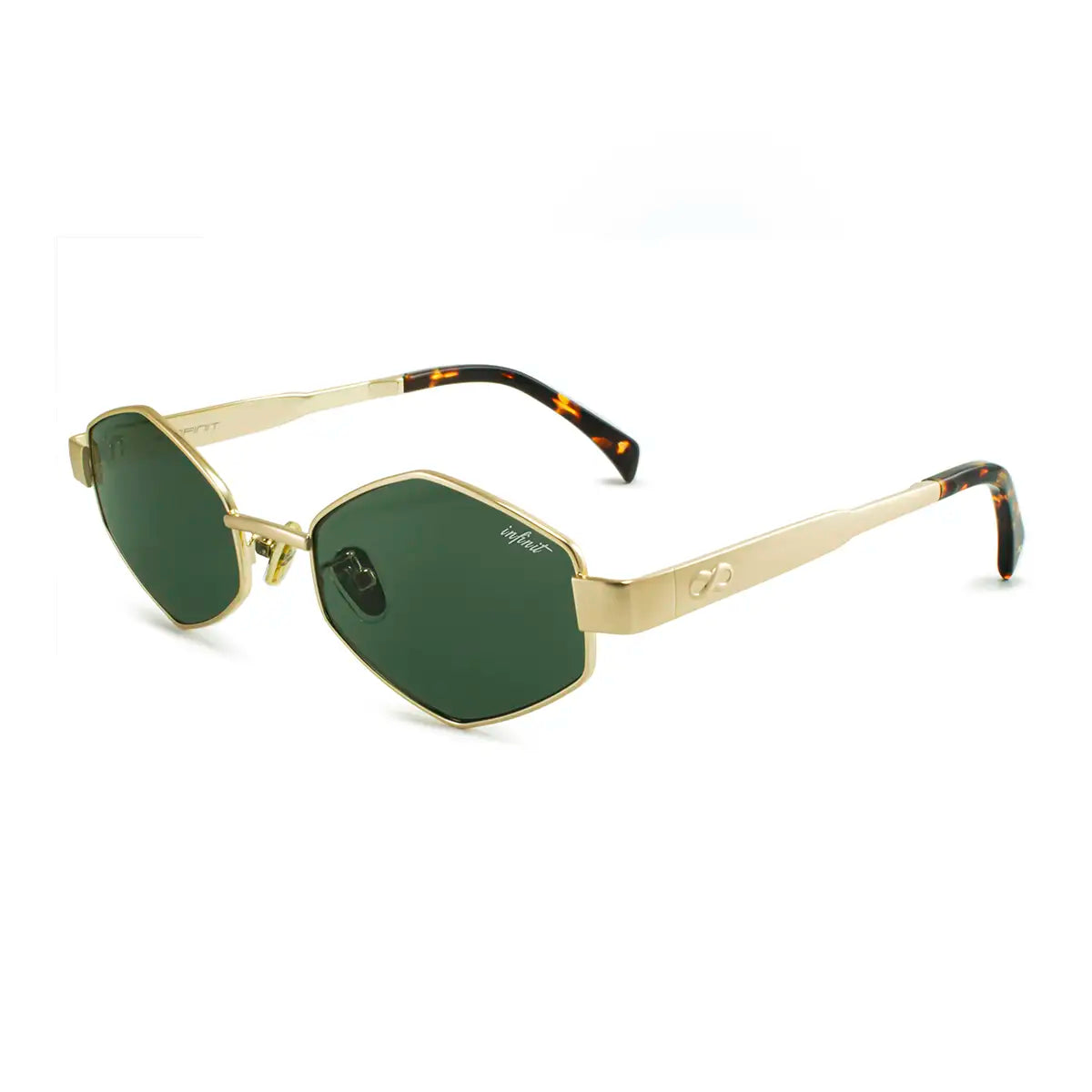Lentes de Sol - Belice - Dorado - Lente Verde