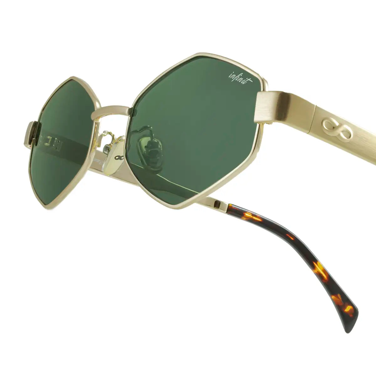 Lentes de Sol - Belice - Dorado - Lente Verde