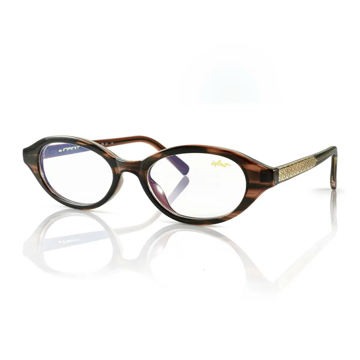 Anteojos Filtro Luz Azul Brigitte Carey Wood con Antireflejo | Vista 3 | Infinit Eyewear