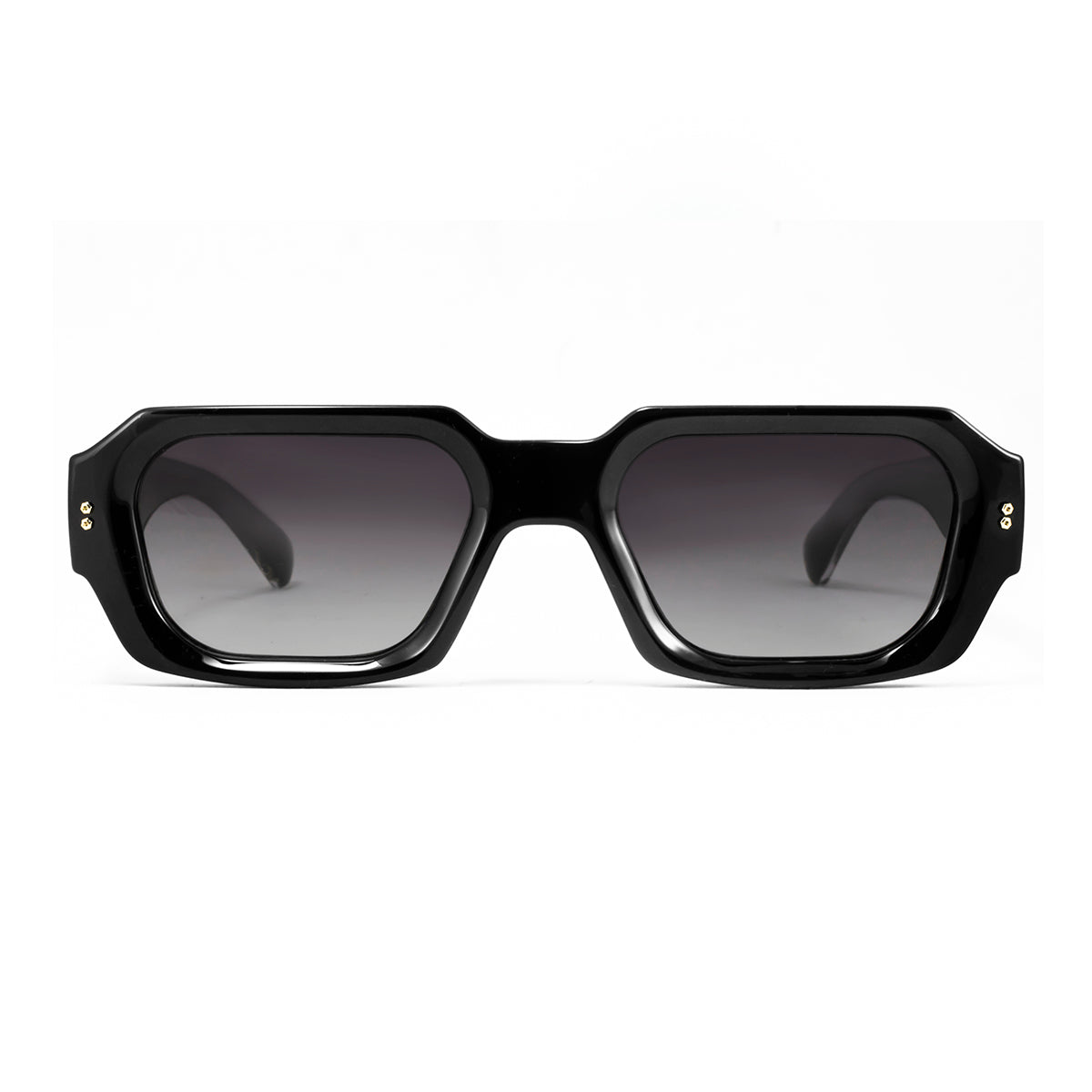 Lentes de Sol - Bronx - Black Shiny - Lente Gris Degrade