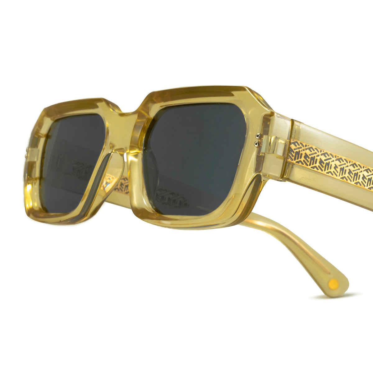 Lentes de Sol - Bronx - Champagne - Lente gris