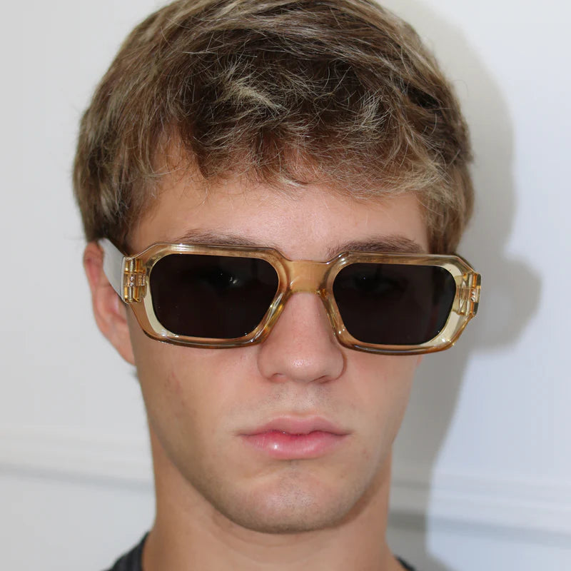 Lentes de Sol - Bronx - Champagne - Lente gris
