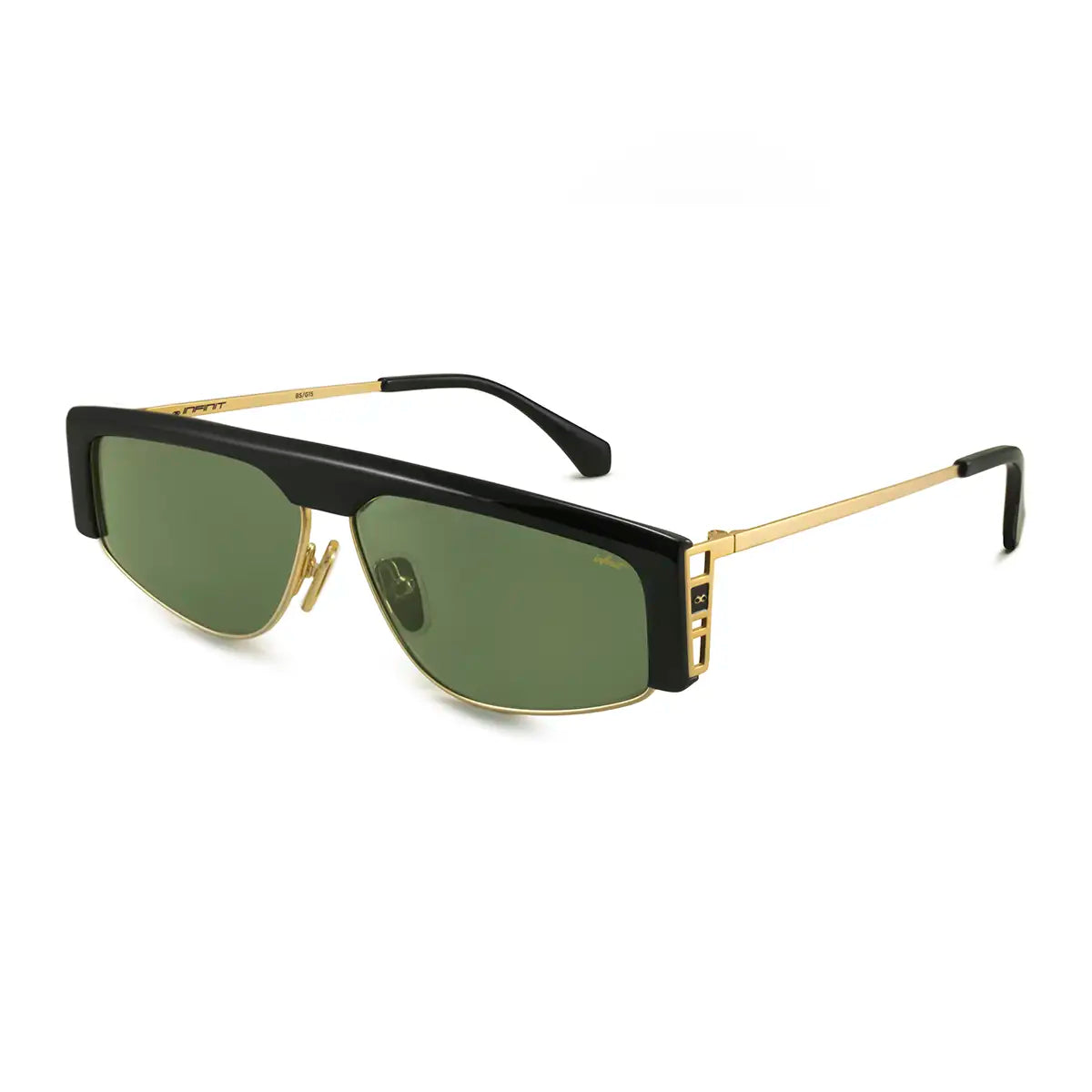 Lentes de Sol - Brooklyn - Negro Brillo - Lente Verde
