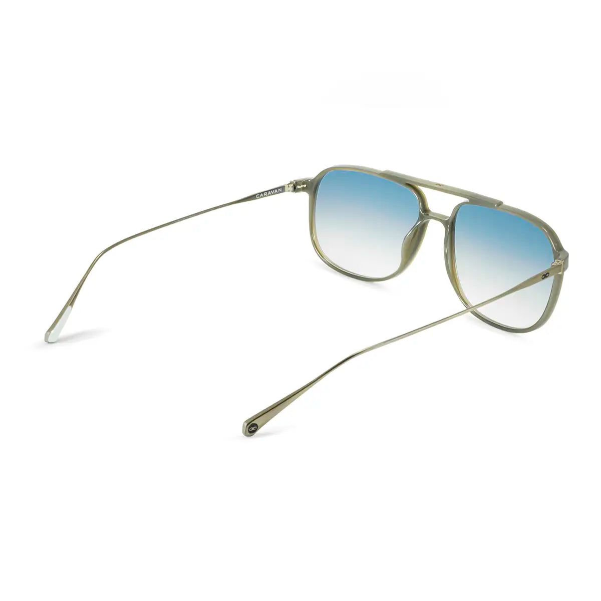 Caravan Milky Brown Lente Suave Espejada Azul Degrade