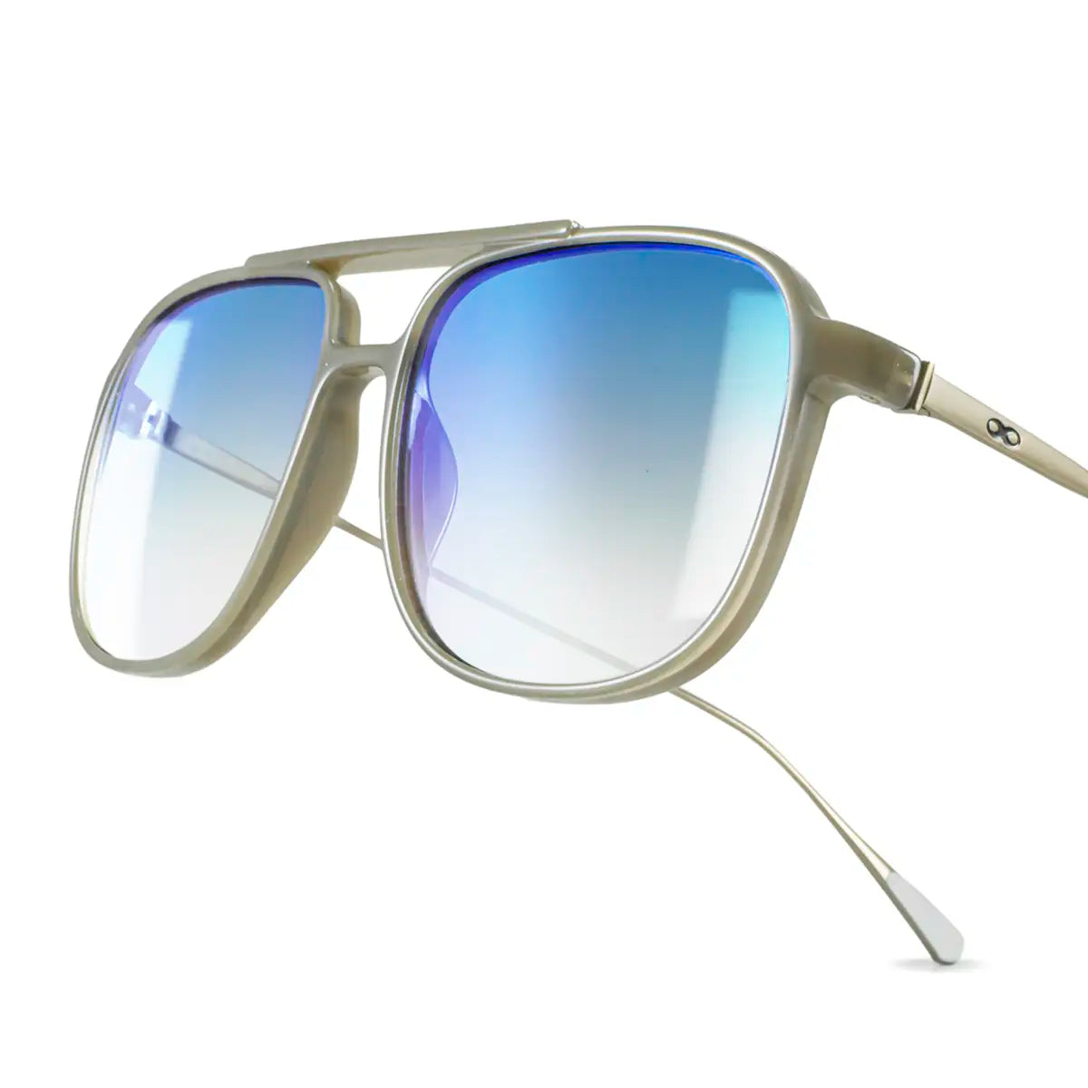 Caravan Milky Brown Lente Suave Espejada Azul Degrade