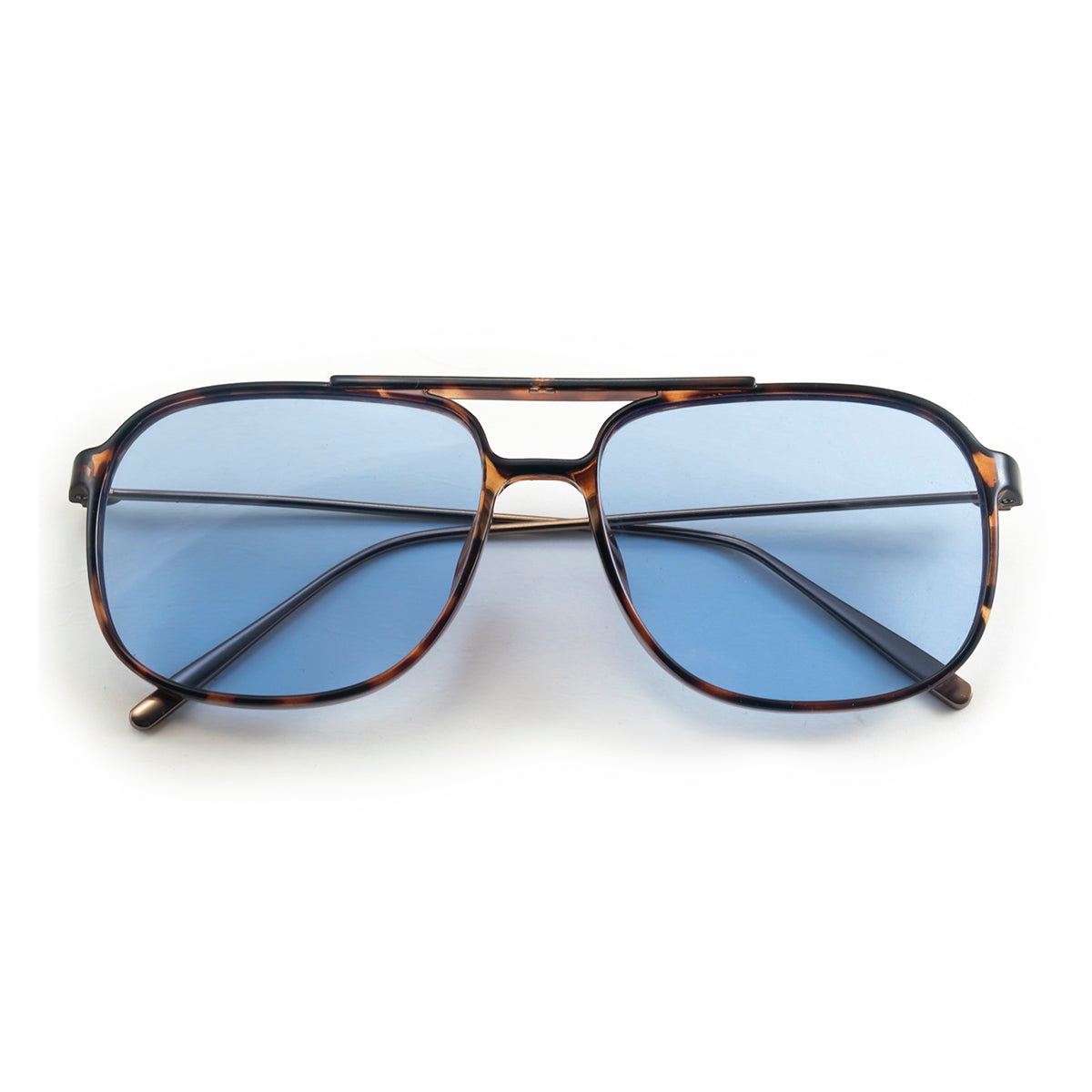 Lentes de sol - Caravan - Carey - Lente retro azul
