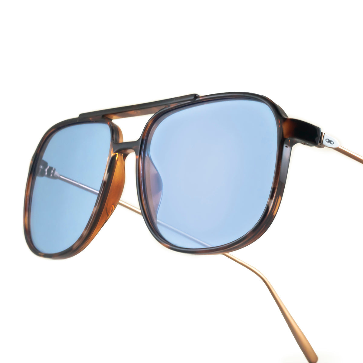 Lentes de sol - Caravan - Carey - Lente retro azul