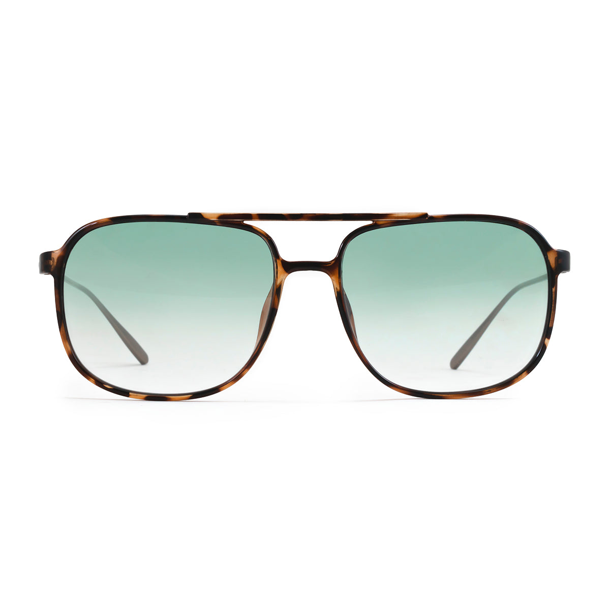 Lentes de Sol - Caravan - Metal Tortoise - Lente verde degradado