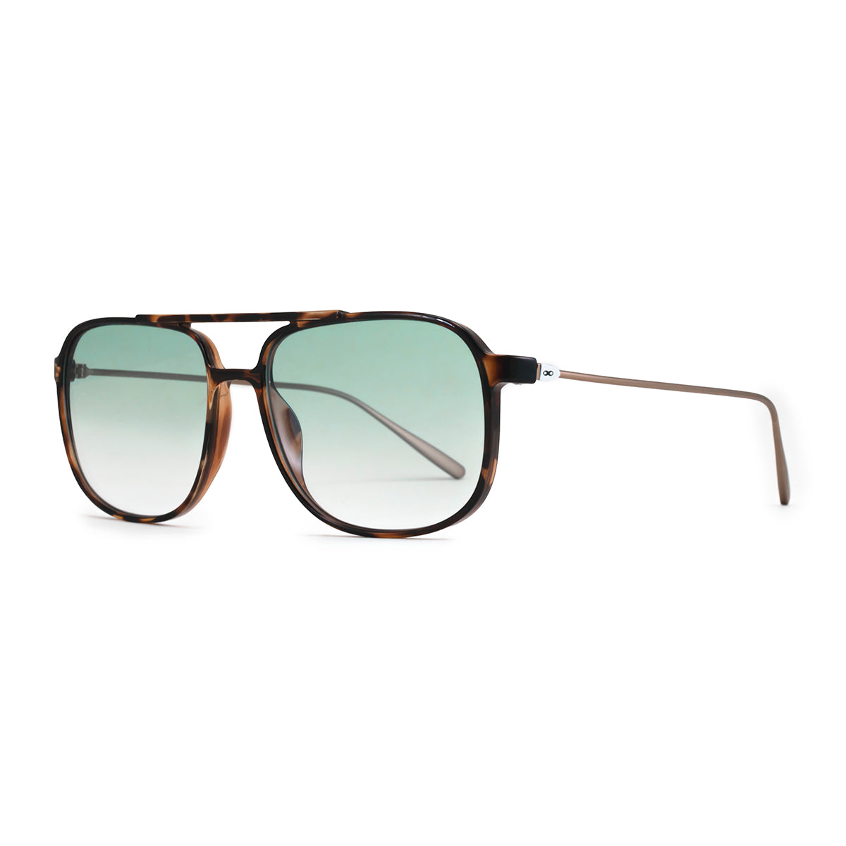 Lentes de Sol - Caravan - Metal Tortoise - Lente verde degradado