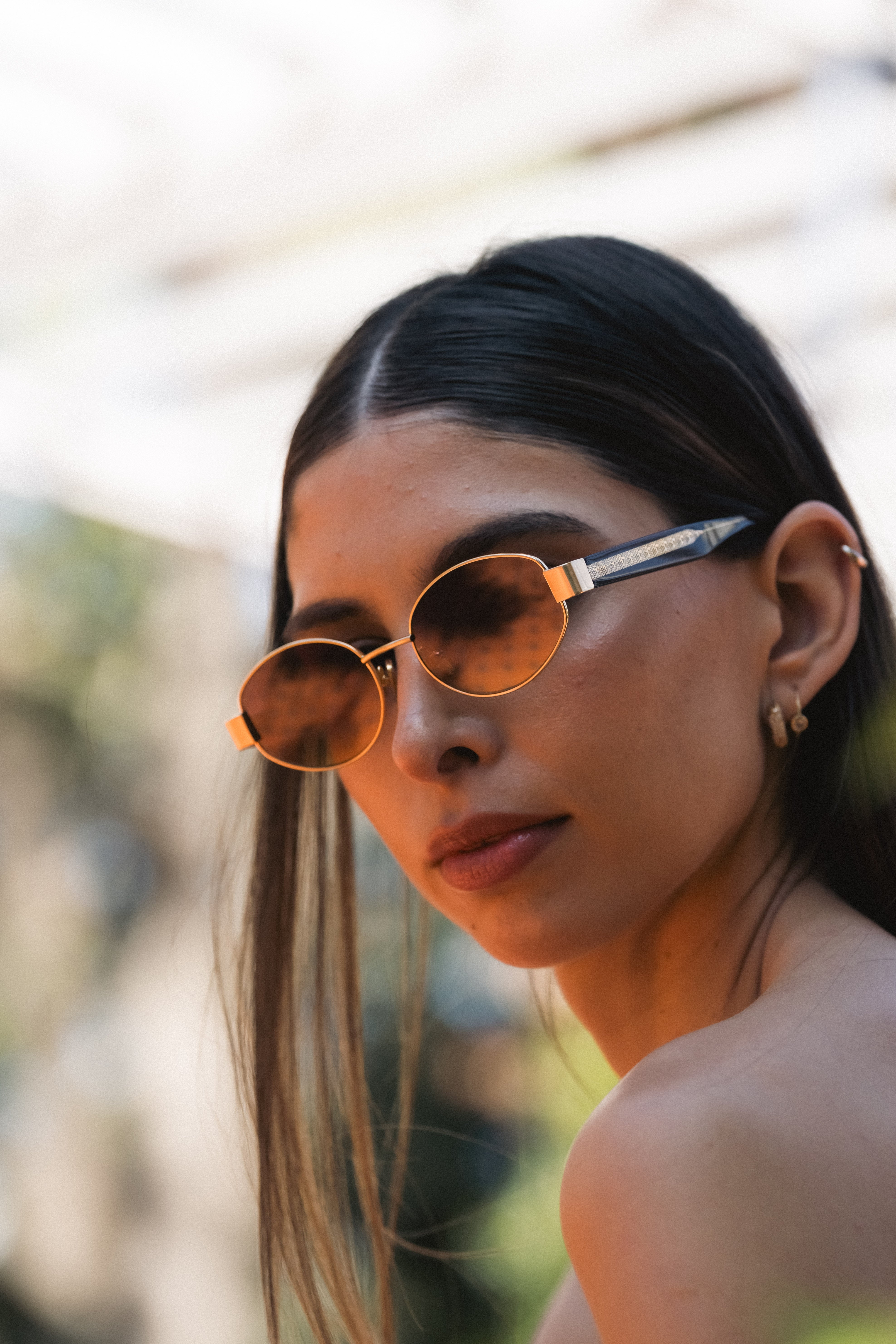 Lentes de sol - Alabama - Dorado Lente Gris Degrade