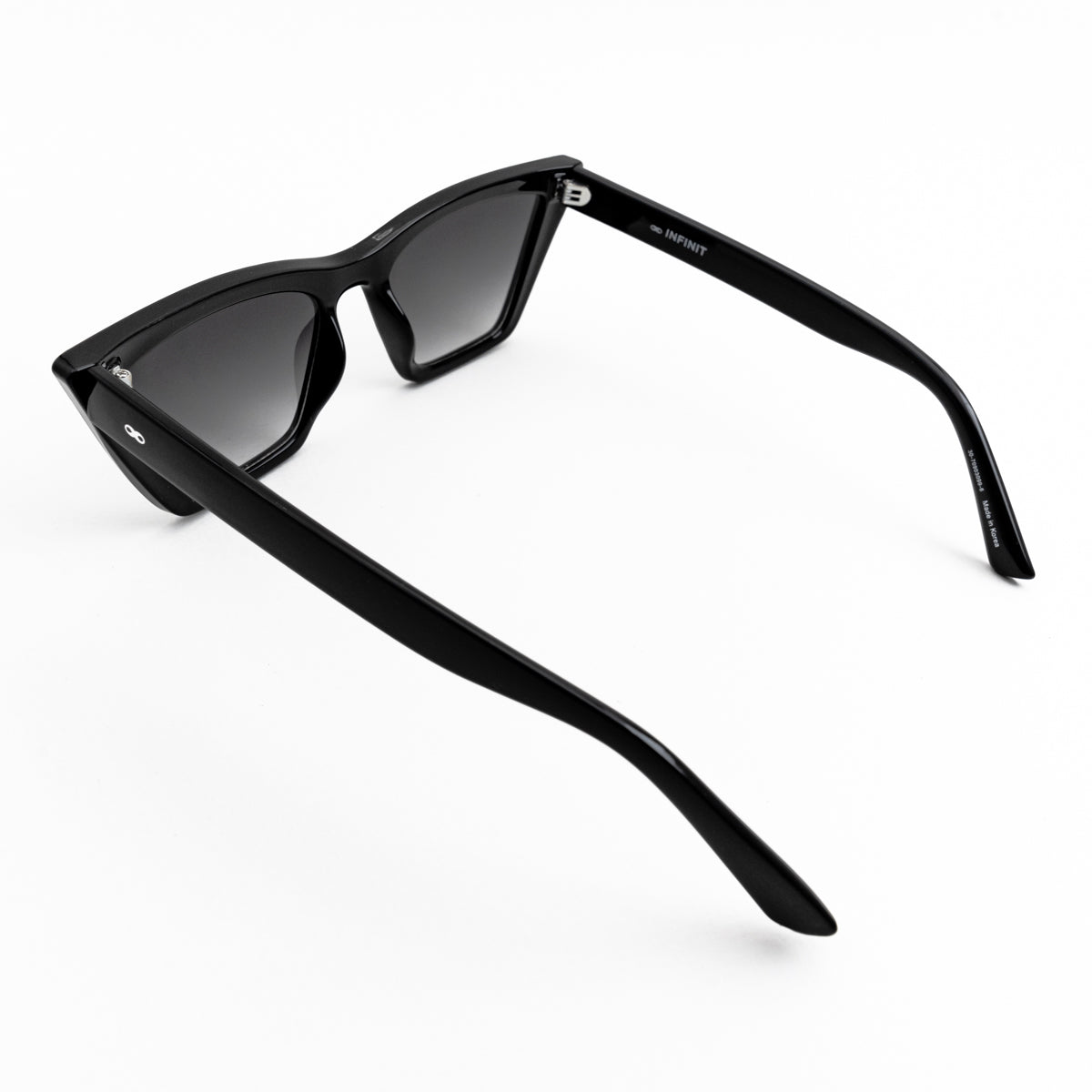 Lentes de Sol - Frida - Black Shiny - Lente gris degradado