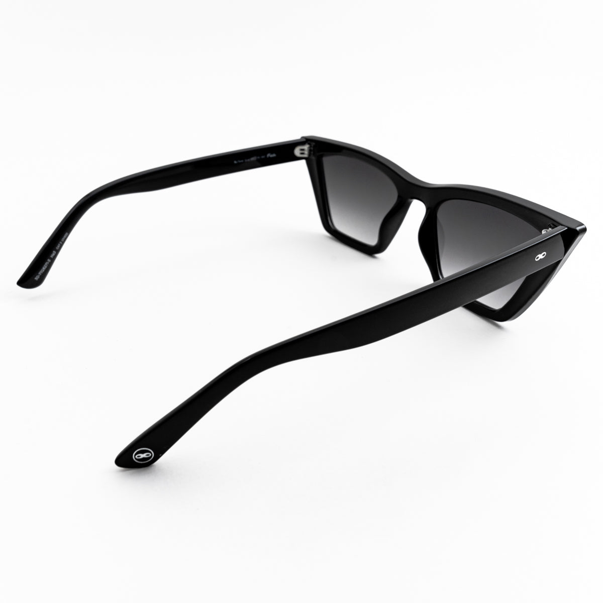 Lentes de Sol - Frida - Black Shiny - Lente gris degradado